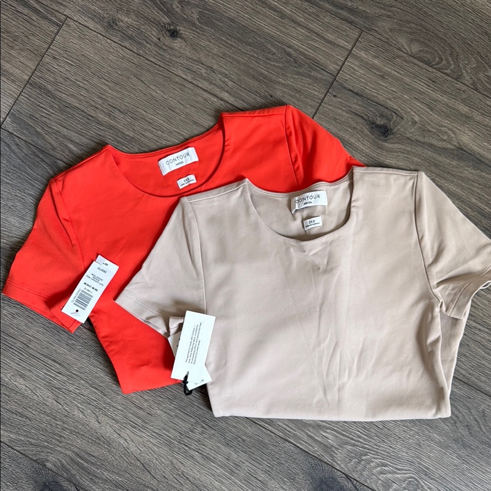 Women Aritzia Tops - Orange and Tan